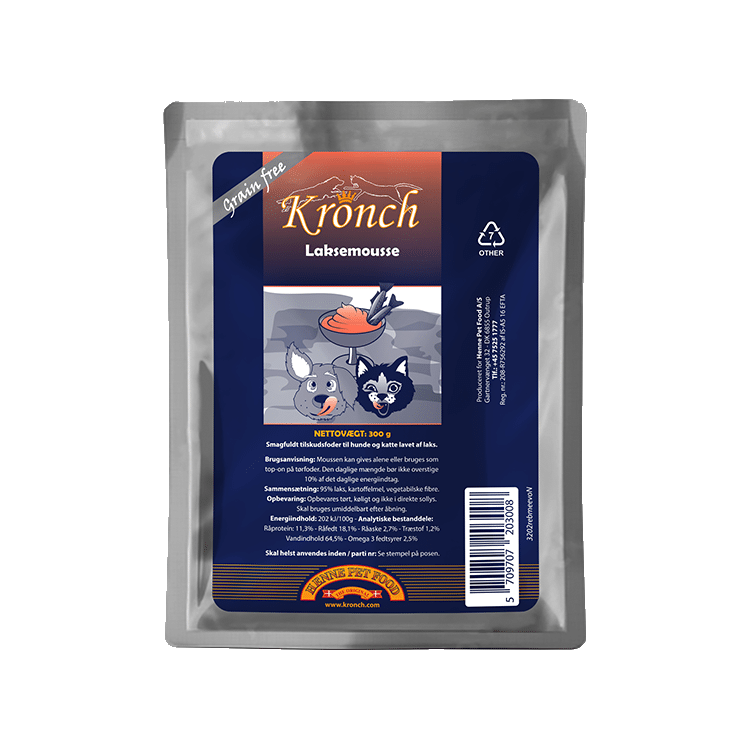 Kronch Lakse Mousse voor Honden en Katten